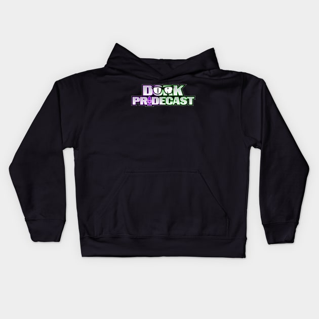 Dork Pridecast Logo Kids Hoodie by Damsels of Dorkington